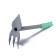 Combined moth, length 35 cm, plastic handle, color mix