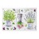 Interior plastic sticker "Provence. Flowers in pots" 60x90 cm