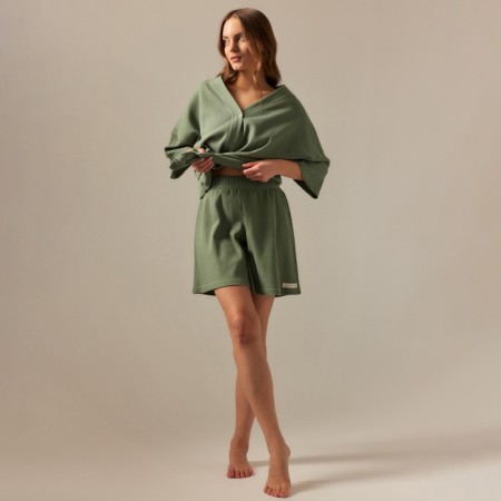 Home suit (shirt and shorts) SL Home p. XL, olive-3