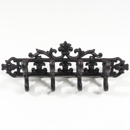 Hooks decorative cast iron "Heraldic lily with leaves" 13.6x12.8x38 cm-2