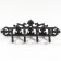 Hooks decorative cast iron "Heraldic lily with leaves" 13.6x12.8x38 cm
