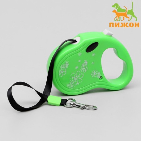 Roulette "Flowers", 3 m, up to 10 kg, green