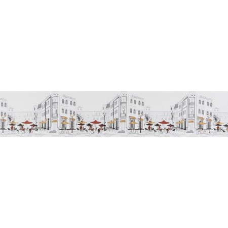 Kitchen apron PVC "Street Cafe" 3000x600mm