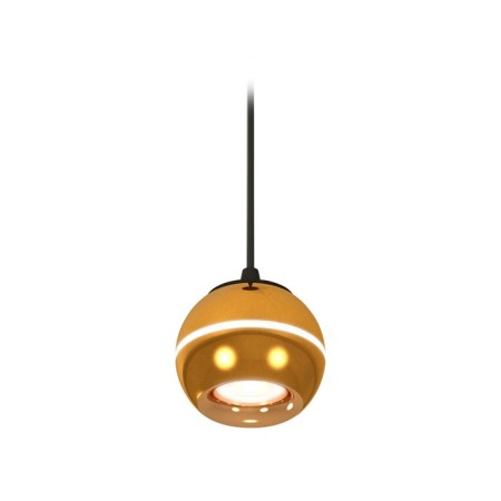 A set of suspended lamp with additional backlight by Ambrella Light, Techno, XP1105001, GU5.3, Color Gold polished, black sand