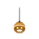 A set of suspended lamp with additional backlight by Ambrella Light, Techno, XP1105001, GU5.3, Color Gold polished, black sand