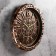 Watching clock, series: interior, "Azarina", discrete move, D-30 cm, mix