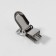 Clips for suspenders, 2.5 × 1.5 cm, 10 pcs, silver color