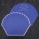 Flower film, curly, blue, 55x30x45 cm