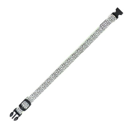 Collar with backlight leopard 3 glow modes, size L, Osh 48-60 x 2.5 cm green-6