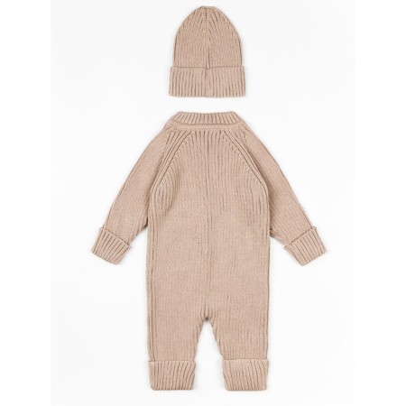 Knitted Knot Killed with a hat Pure Love Tot, height 86 cm, beige color-10