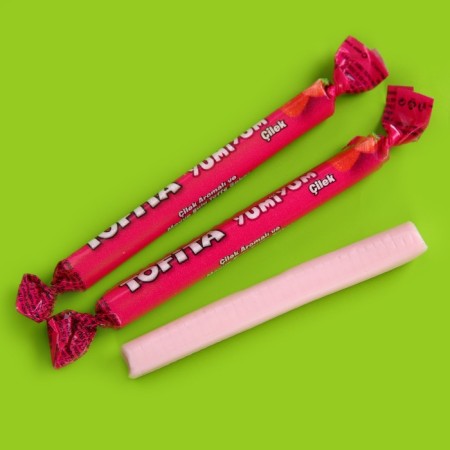 Chewing sweets "8 puffs", taste: strawberries, 50 g (± 5 g).-2