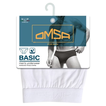 Panties Slips men's Omsa 3224, size 48, Bianco color-2