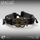 Bracelet Leather "Style" owl, black color with black silver, d = 6 cm