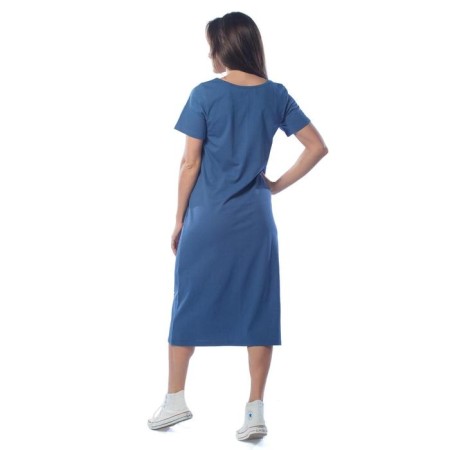 Women's dress, size 46, indigo color-3