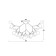 Ceiling lamp 3W, 36xg4, 56x98 cm, black