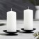 Set of candlesticks Metal "Lotus", 7.5x2 cm, 2 pieces, black