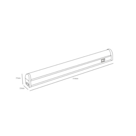 Linear LED lamp ERA LLLED-01, 314x22x37 mm, IP20, 4W, 380LM, 4000K, white-8
