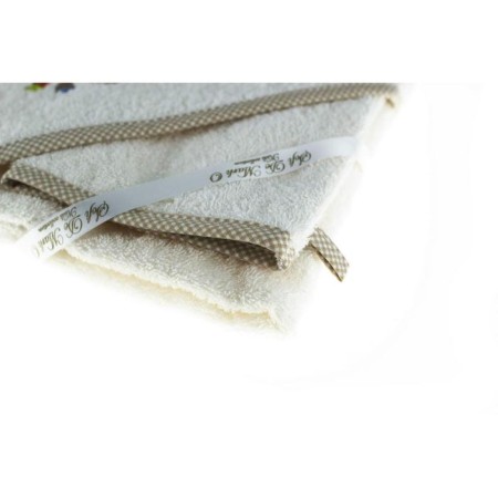 Fanny Bunny corner towel, size 80x80 cm, beige color-2