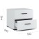 Covereign cabinet "York", 502 × 446 × 442 mm, white / white gloss color
