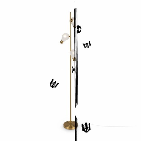 Freya Fr5372FL-03BS Evidence, 220x220x1530 mm, G9, 3x40W, brass color.-4