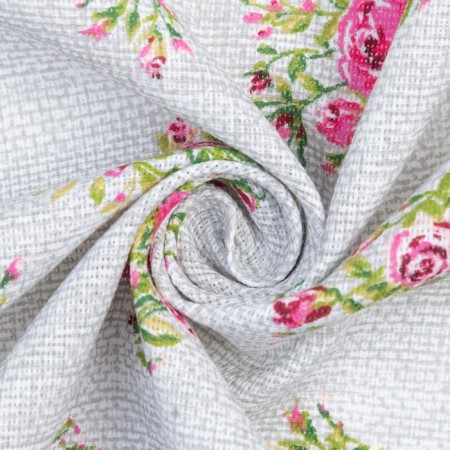 ROSELL ROSES ON LINEN 146x180 cm, 100% cotton, mittle 164 g/m2-5