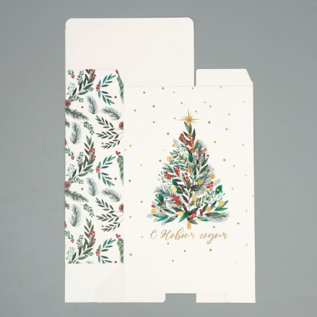 Folding box "Christmas tree", 22 x 30 x 10 cm, new year-4