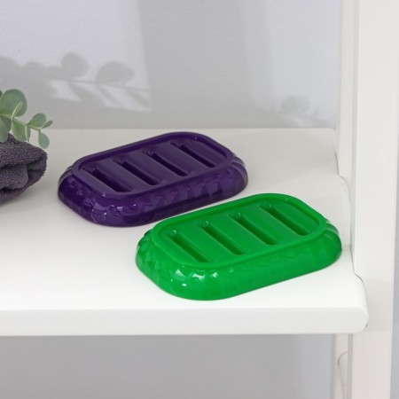 Soap dish, 12.8 × 8.7 × 1.9 cm, color mix-3