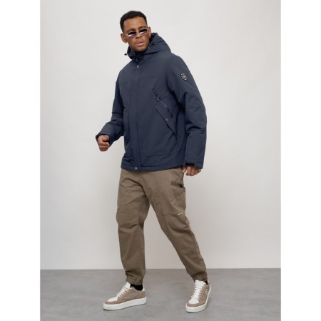 Sports male jacket, size 48, dark blue color-10