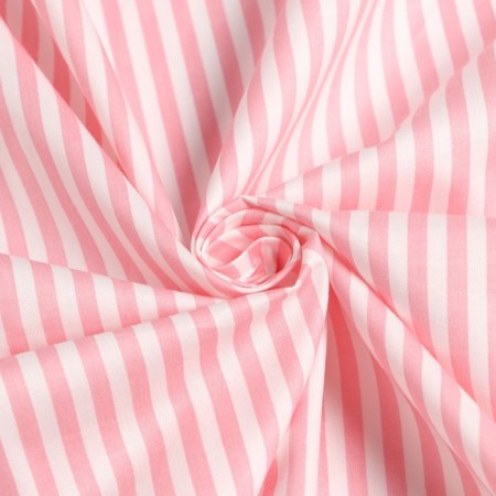 Printed "Pink strip" Sh.160 cm, satin, 100% cotton-2