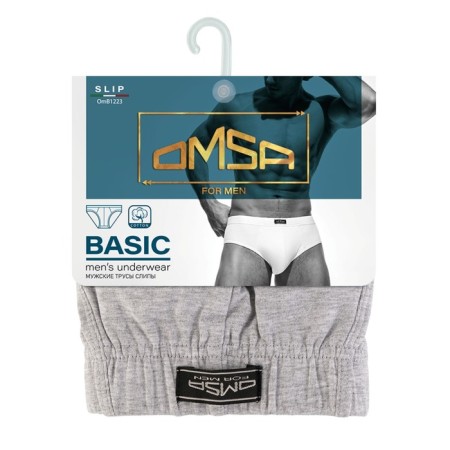 Panties Crypes Omsa Classic 1223, Size 44, Grigio Melange Color-2