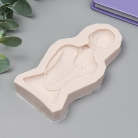 Mold Silicon "Back Girls" 9.8x4.4 cm 1.8x11x6 cm-1