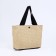Bag-tout on lightning, beige color/black