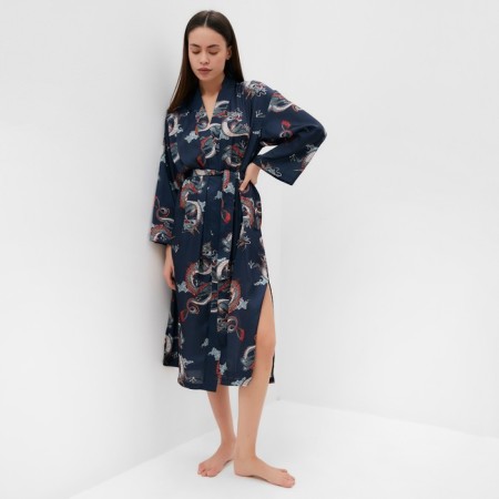 Халат домашний KAFTAN "Дракон", размер 44-46, синий-5