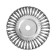 Metal brush for ushm tundra, twisted wire, flat, landing 22 mm, 200 mm