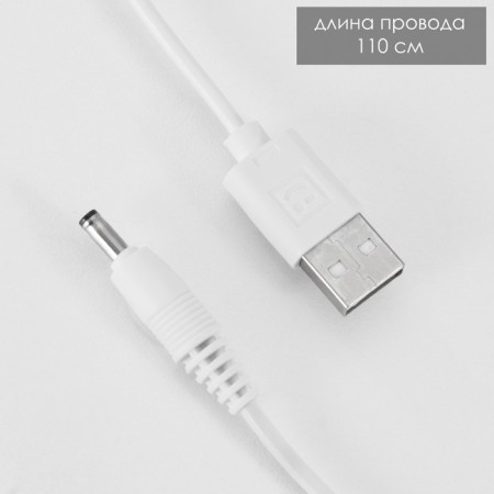 Table lamp with PDD "William" LED 0.9W 4000K USB AKB White 11x11x16.2cm Risalux-9