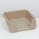 Tuel for dogs with high sides and a removable mesh 43x43x15 cm, beige