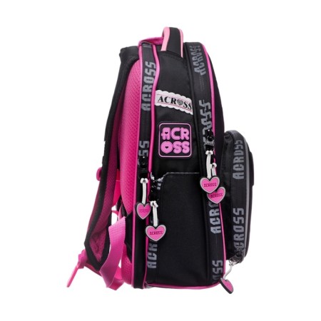 School backpack by Ergon. Spray Across 194 37*28*12 Virgo + Pen, Back Cher/Rose 24-194-11-2