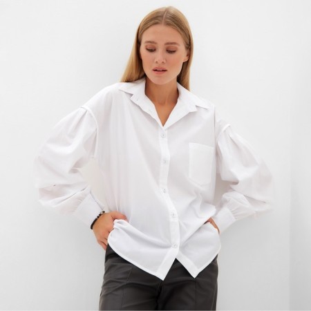 Women's blouse minku: Casual Collection Color White, rr 52