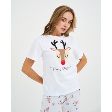 Women's pajamas (T-shirt and trousers) KAFTAN "Deers" R.40-42-3