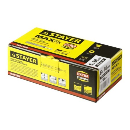 Stayer Master dowel-gvo, spine, polypropylene, secret cuff, 6x60 mm, 100 pcs-3
