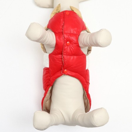 Jacket for dogs with weighting size 10 (DS 25, OG 34, Osh 24), gold-red-4
