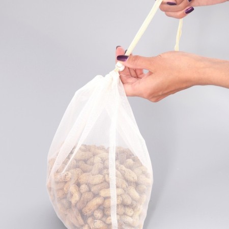 A bag of polyester, 30 × 35 cm, 4 kg, with ties, transparent-3