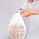 A bag of polyester, 30 × 35 cm, 4 kg, with ties, transparent