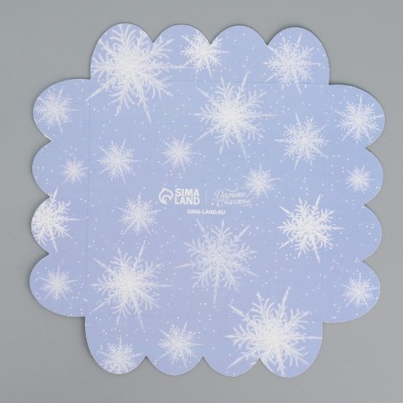 Box for confectionery products with PVC “Happy New Year!”, 13 x 13 x 3 cm, New Year-8