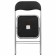 Folding stool Brabix Golf CF-007, silver frame, leatherette, black