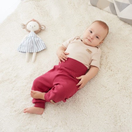 Children's pants minku, Fuchsia color, height 68-74 cm-1