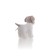Soft toy Gulliver puppy, white-gray color, 16 cm