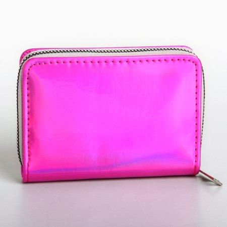 Children's wallet with a holographic effect "cat with a bow", 12*2*9.5cm-3