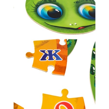 Alphabet Puzzle "Turtle", 34 elements-4