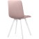 Stool on a metal frame chilli metal/velor, white/pink 43.5x50x87.5 cm